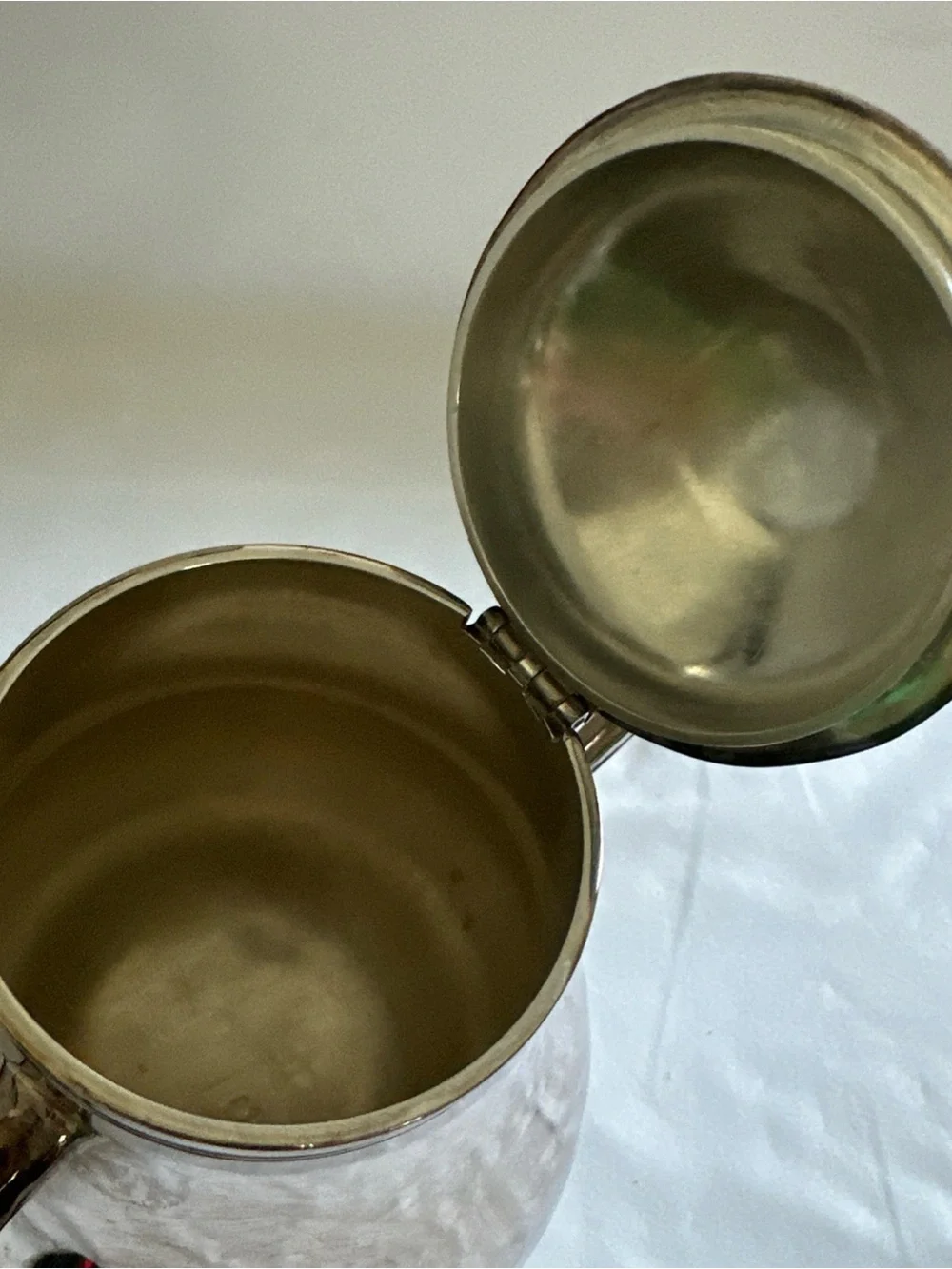 Christofle coffee or tea pot silver plated marly pattern 8”
